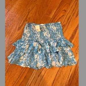 Floral Skylar+Madison Ruffle Mini Skirt